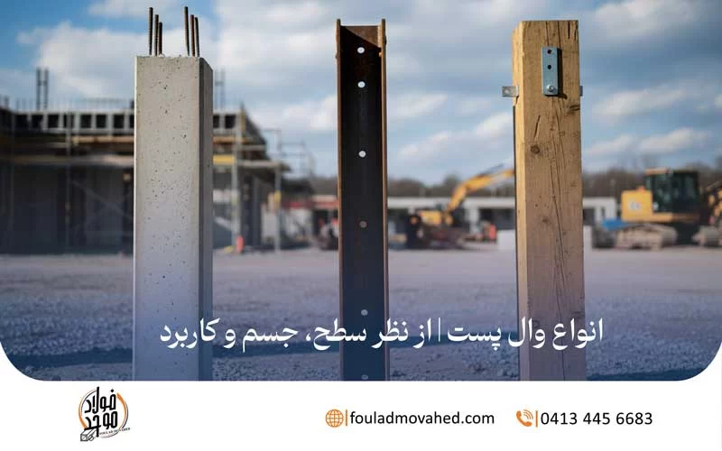 انواع وال پست | از نظر سطح، جسم و کاربرد